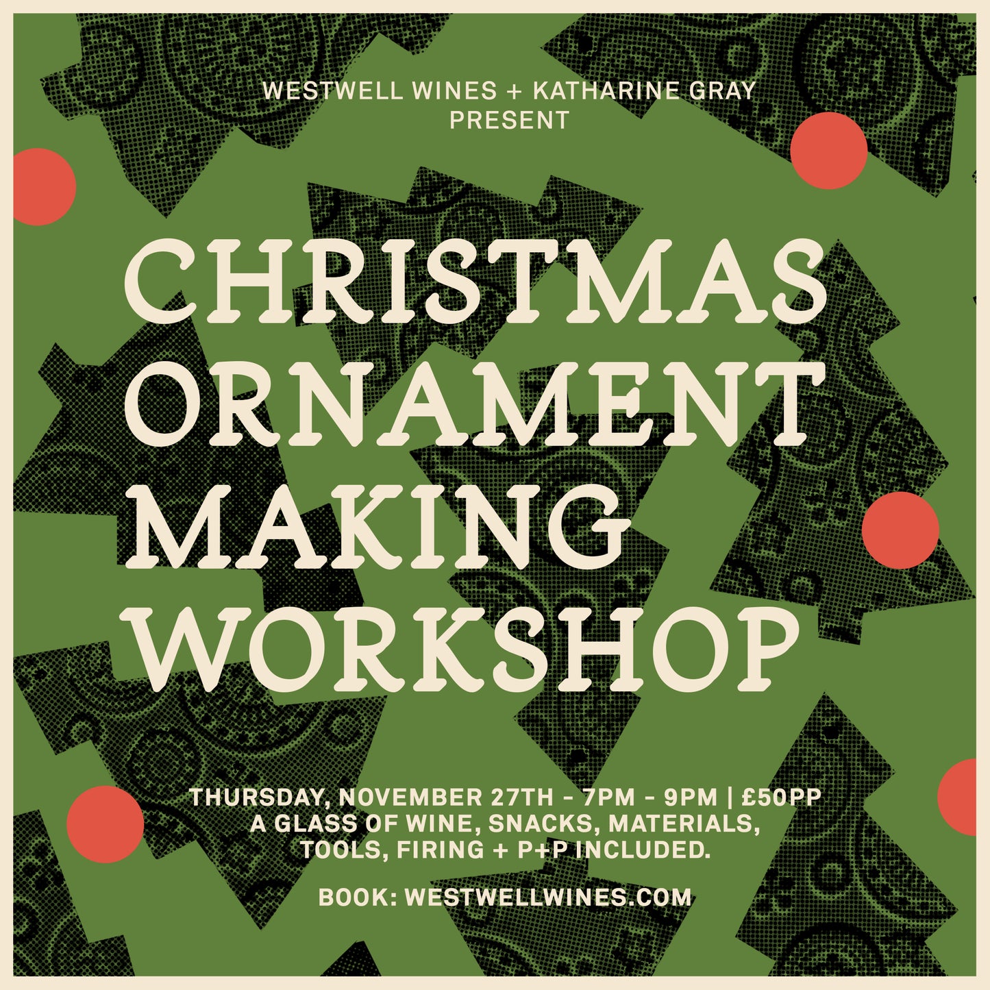 Ceramic Christmas Ornament Workshop