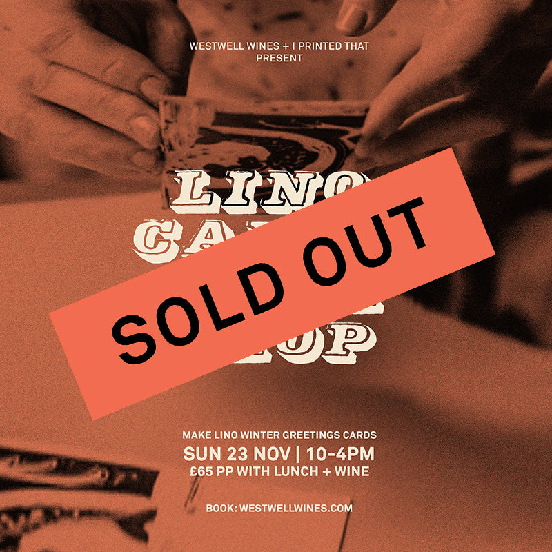 Lino Greetings Cards Workshop with Lunch + Wine